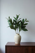 Artificial ficus foliage stem with broad leaves, 90cm